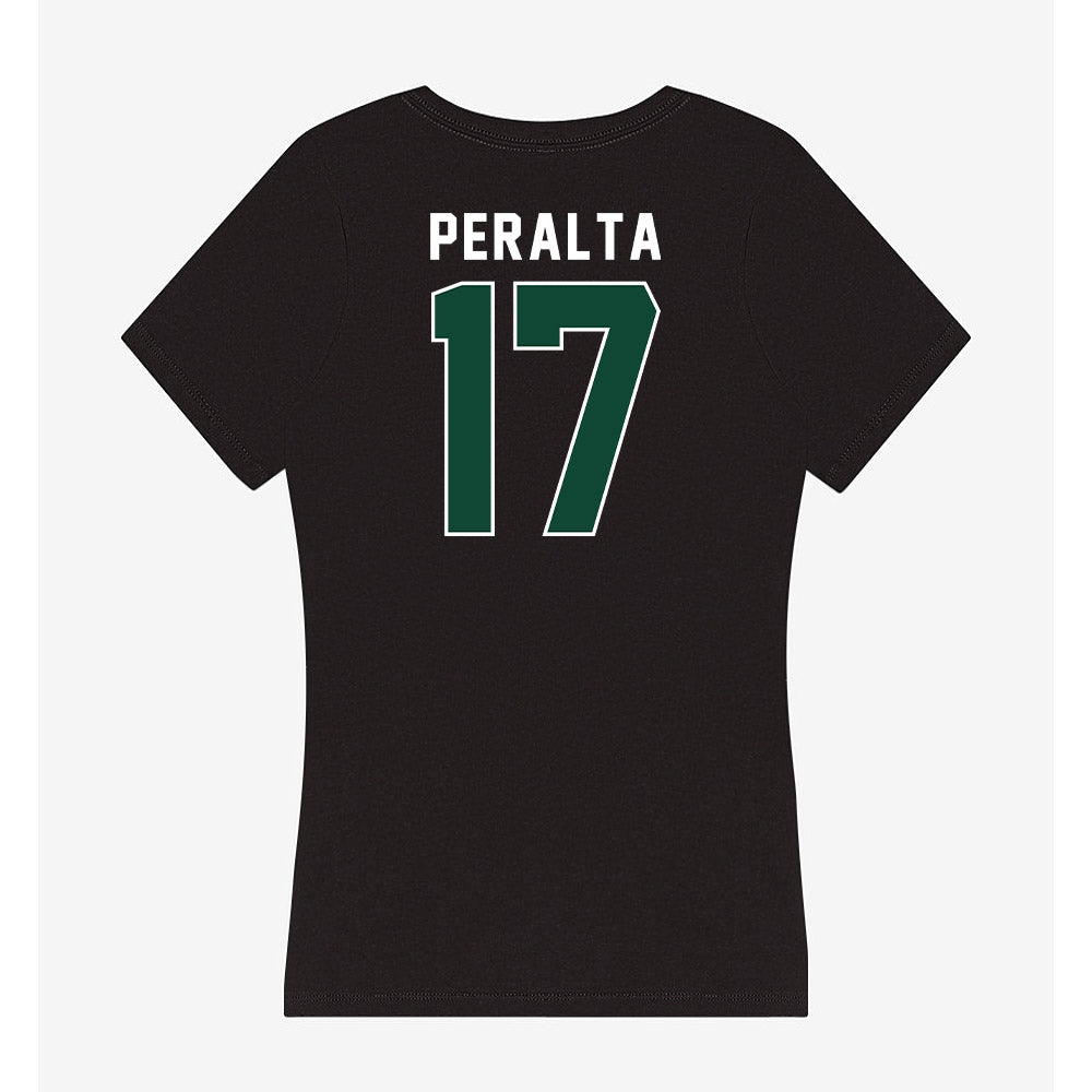 Miami - NCAA Baseball : Fabio Peralta - Women's V-Neck T-Shirt-1