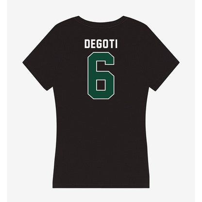 Miami - NCAA Baseball : Brandon DeGoti - Women's V-Neck T-Shirt-1