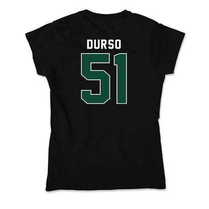Miami - NCAA Baseball : Jack Durso - Soft Style Women’s T-Shirt-1