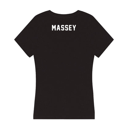 Miami - NCAA Women's Swimming & Diving : Ashlyn Massey - Women's V-Neck T-Shirt-1