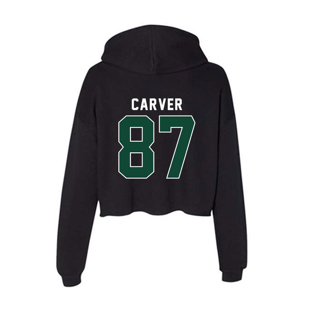 Miami - NCAA Football : Hunter Carver - Women's Crop Fleece Hoodie-1