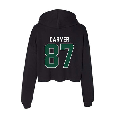 Miami - NCAA Football : Hunter Carver - Women's Crop Fleece Hoodie-1