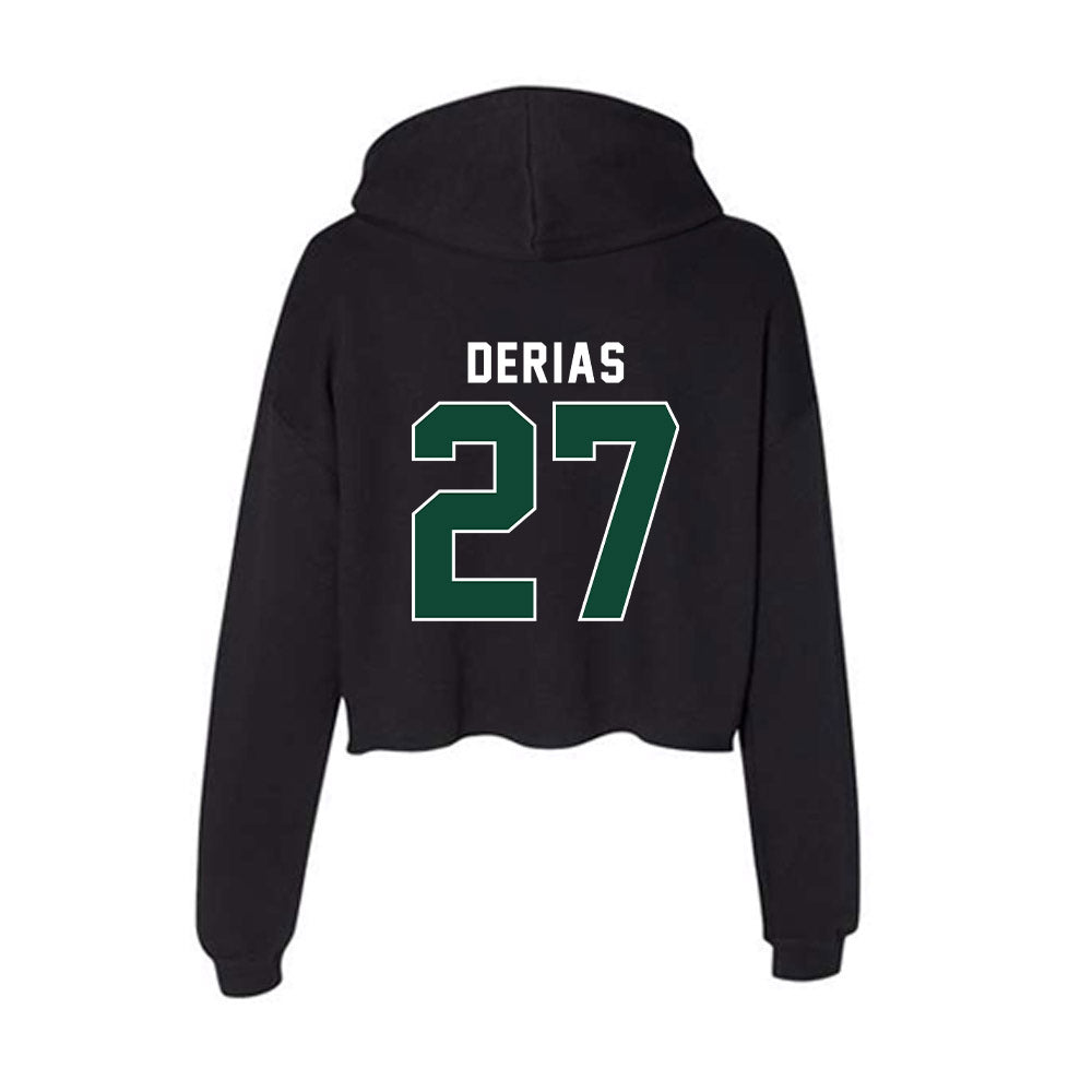 Miami - NCAA Baseball : Howard Tate DeRias - Women's Crop Fleece Hoodie-1