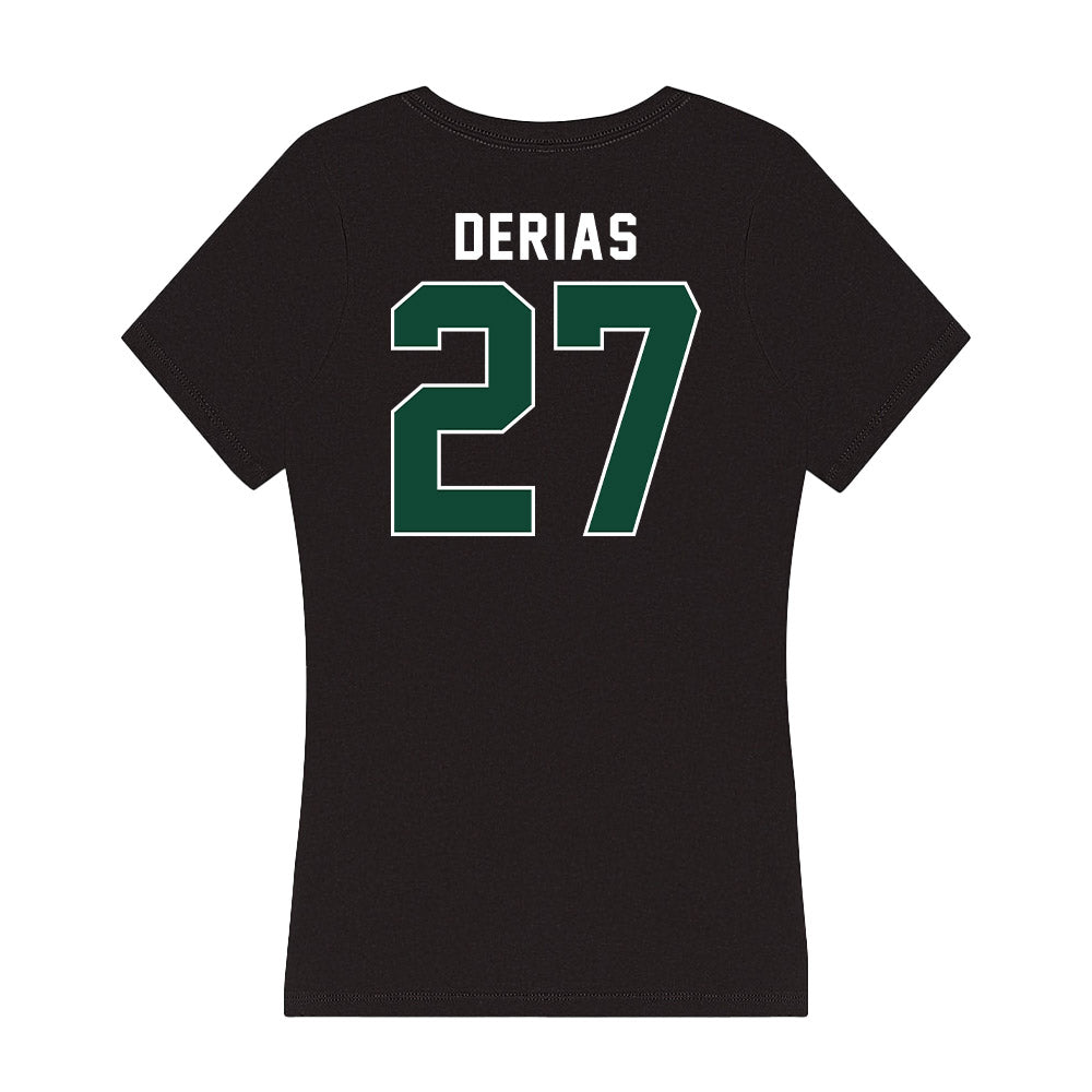 Miami - NCAA Baseball : Howard Tate DeRias - Women's V-Neck T-Shirt-1