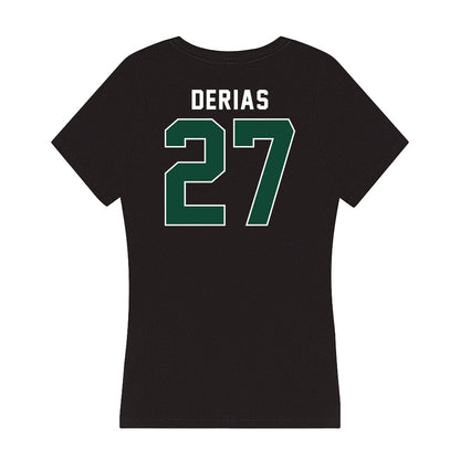 Miami - NCAA Baseball : Howard Tate DeRias - Women's V-Neck T-Shirt-1