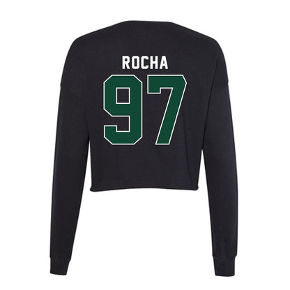 Miami - NCAA Football : Will Rocha - Women's Cropped Crew Fleece-1
