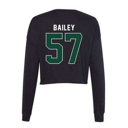 Miami - NCAA Football : Allen Bailey - Women's Cropped Crew Fleece-1