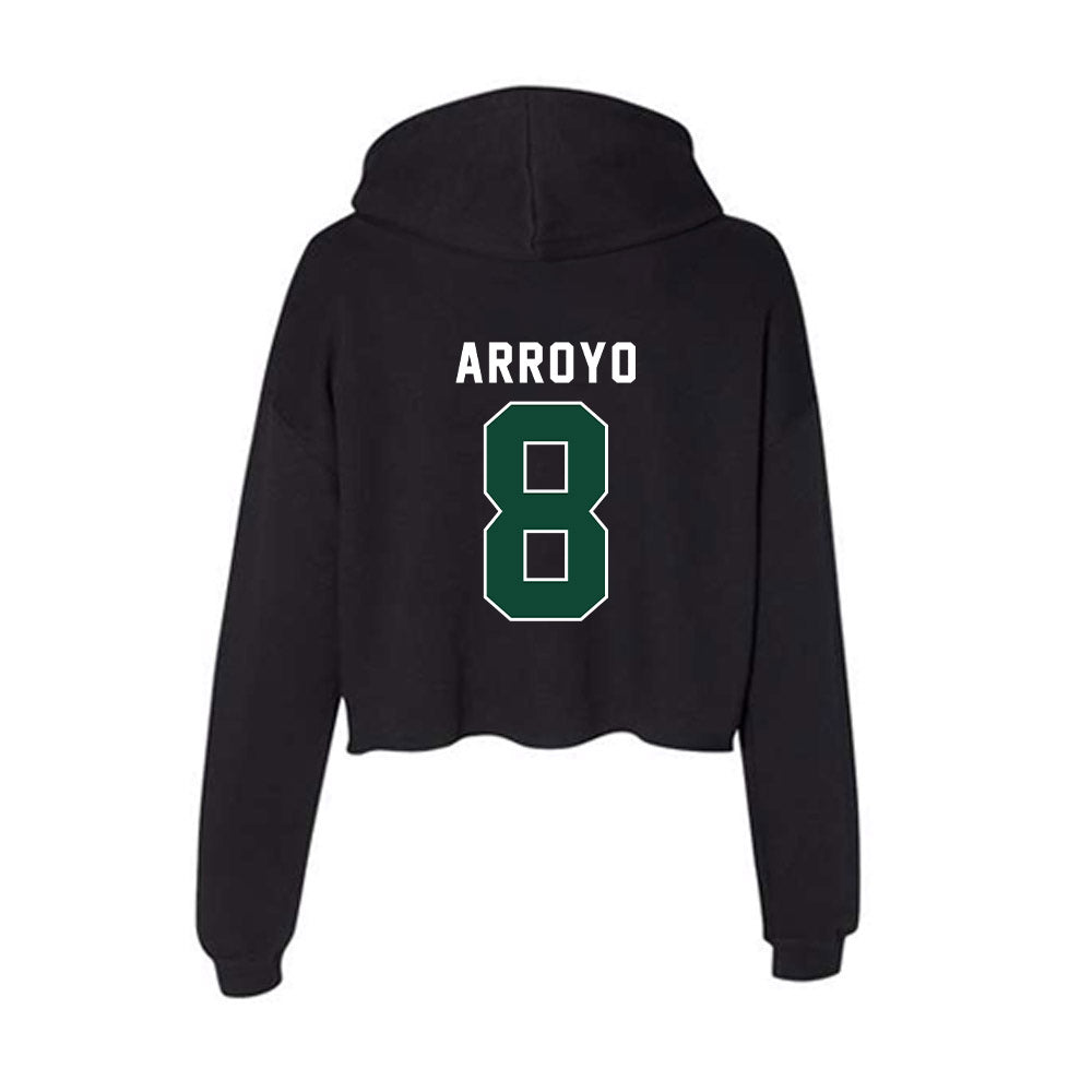 Miami - NCAA Football : Elijah Arroyo - Women's Crop Fleece Hoodie-1