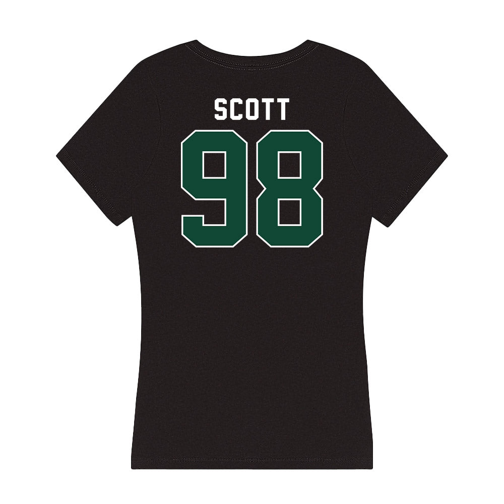 Miami - NCAA Football : Justin Scott - Women's V-Neck T-Shirt-1