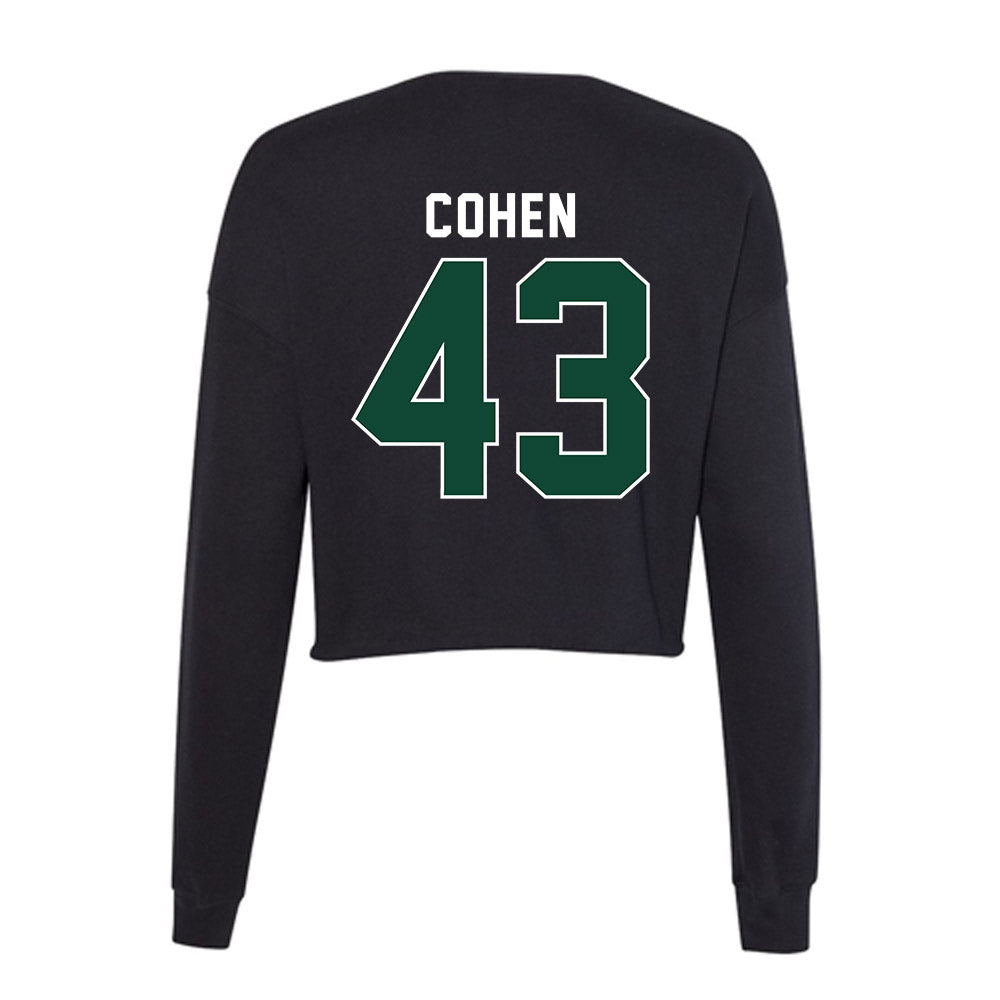 Miami - NCAA Football : Andrew Cohen - Women's Cropped Crew Fleece-1