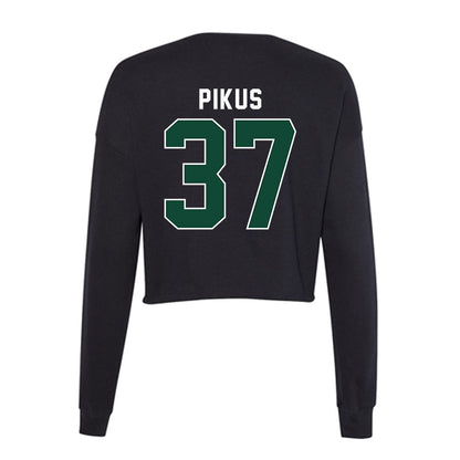 Miami - NCAA Football : Henry Pikus - Women's Cropped Crew Fleece-1