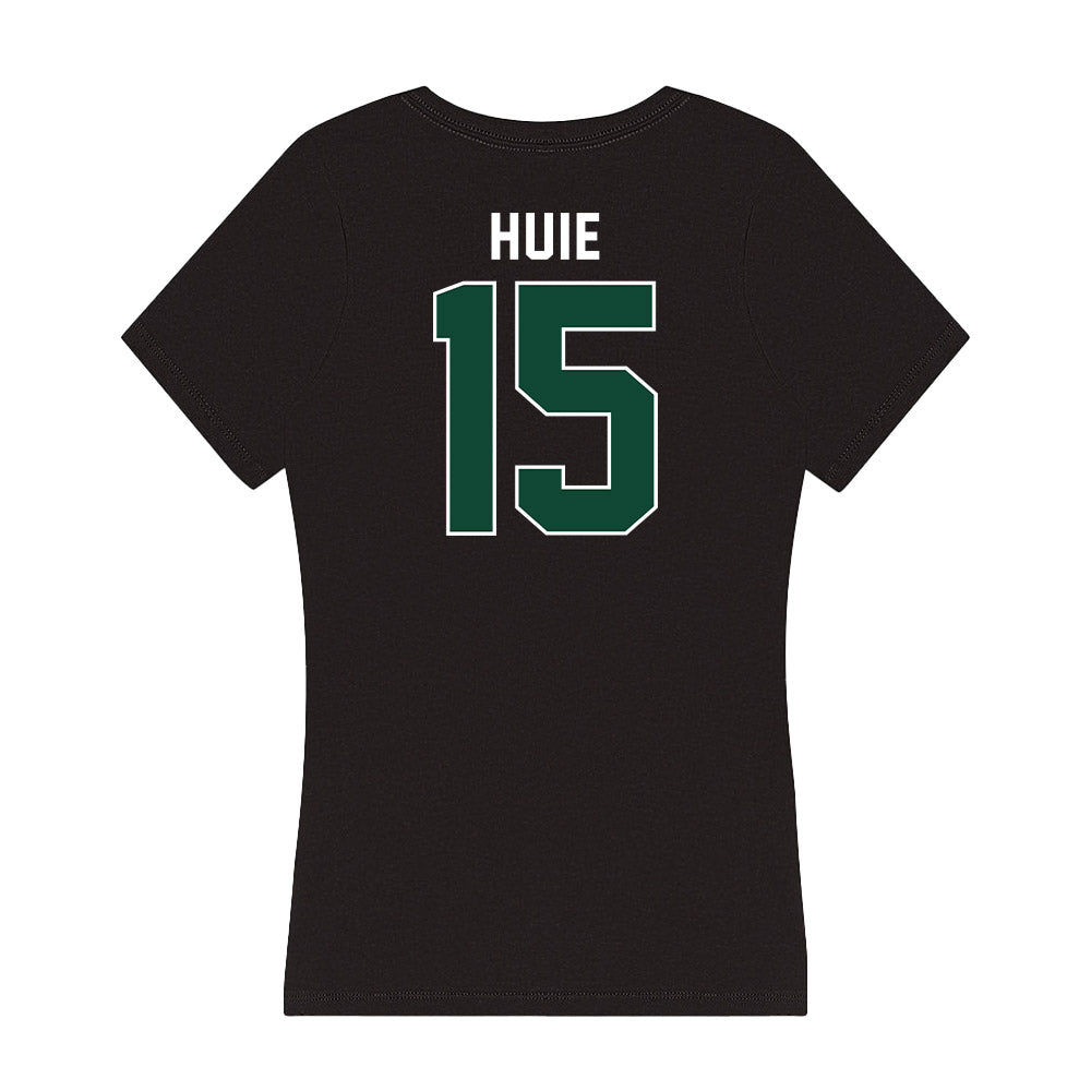 Miami - NCAA Men's Basketball : Kiree Huie - Women's V-Neck T-Shirt-1