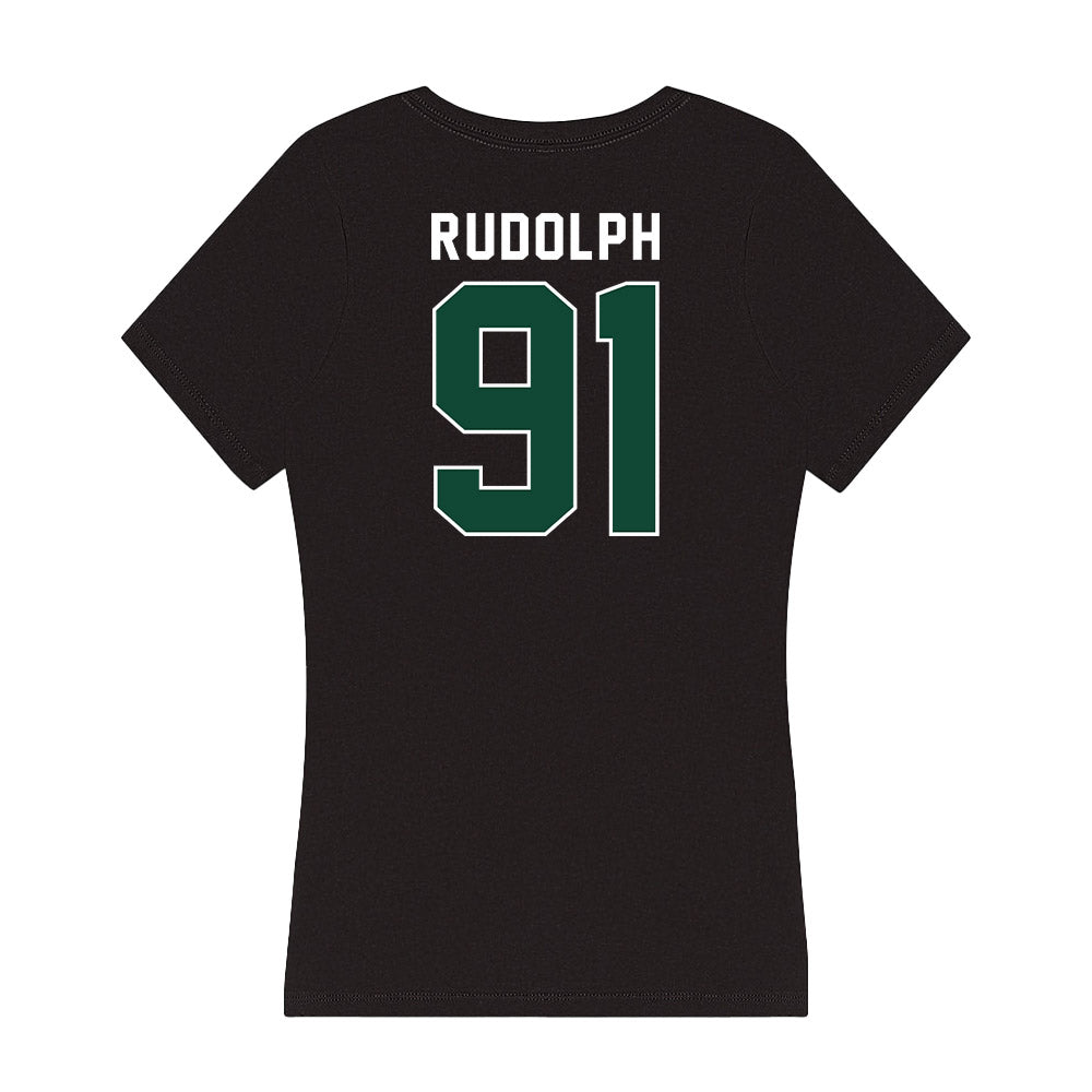 Miami - NCAA Football : Elias Rudolph - Women's V-Neck T-Shirt-1