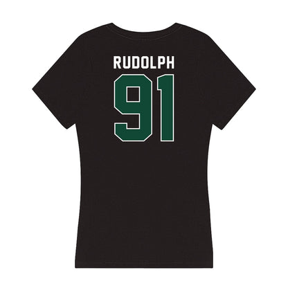 Miami - NCAA Football : Elias Rudolph - Women's V-Neck T-Shirt-1