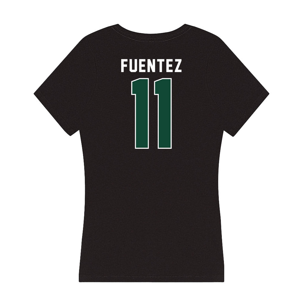 Miami - Women's Volleyball Alumni : Blair Fuentez - Women's V-Neck T-Shirt-1