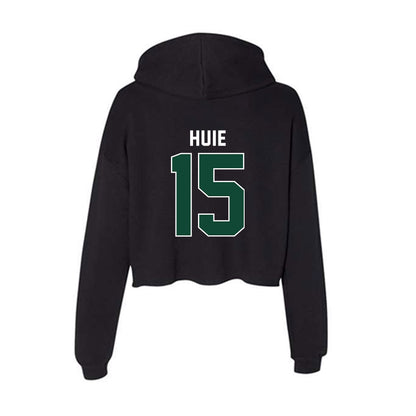 Miami - NCAA Men's Basketball : Kiree Huie - Women's Crop Fleece Hoodie-1