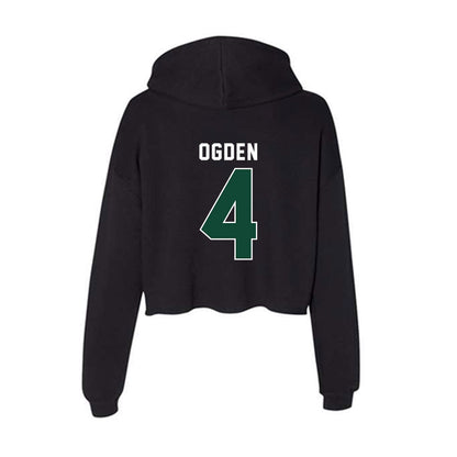 Miami - NCAA Baseball : Jake Ogden - Women's Crop Fleece Hoodie-1