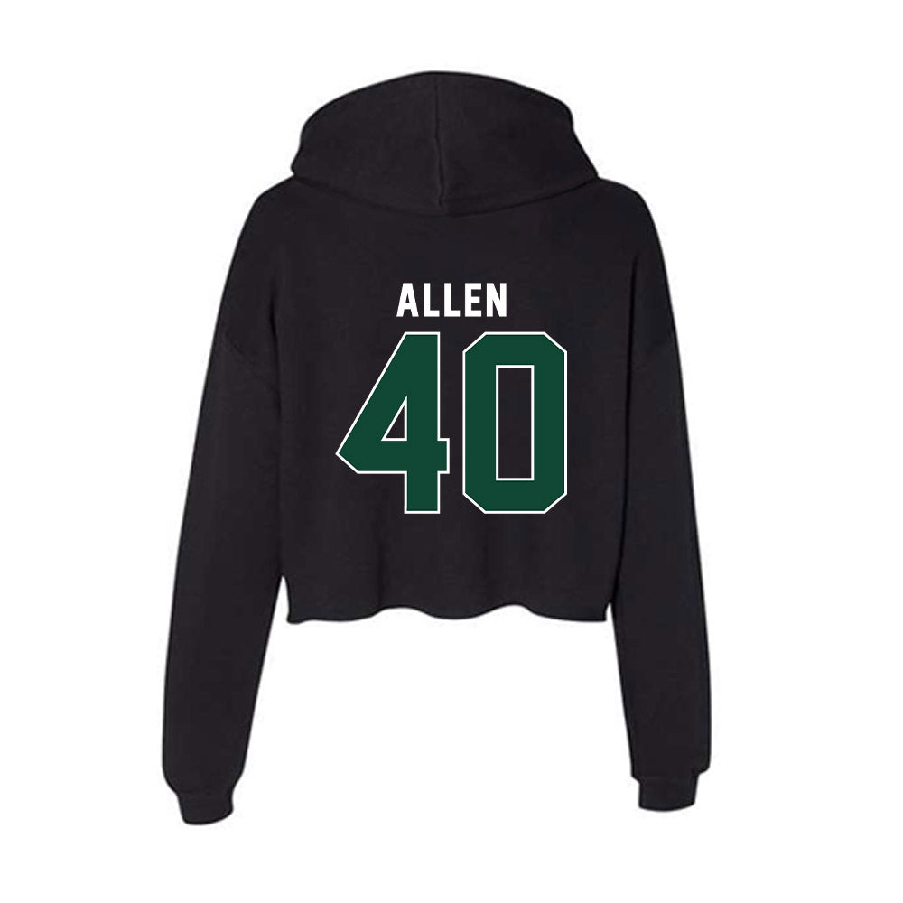 Miami - NCAA Football : Briton Allen - Women's Crop Fleece Hoodie-1