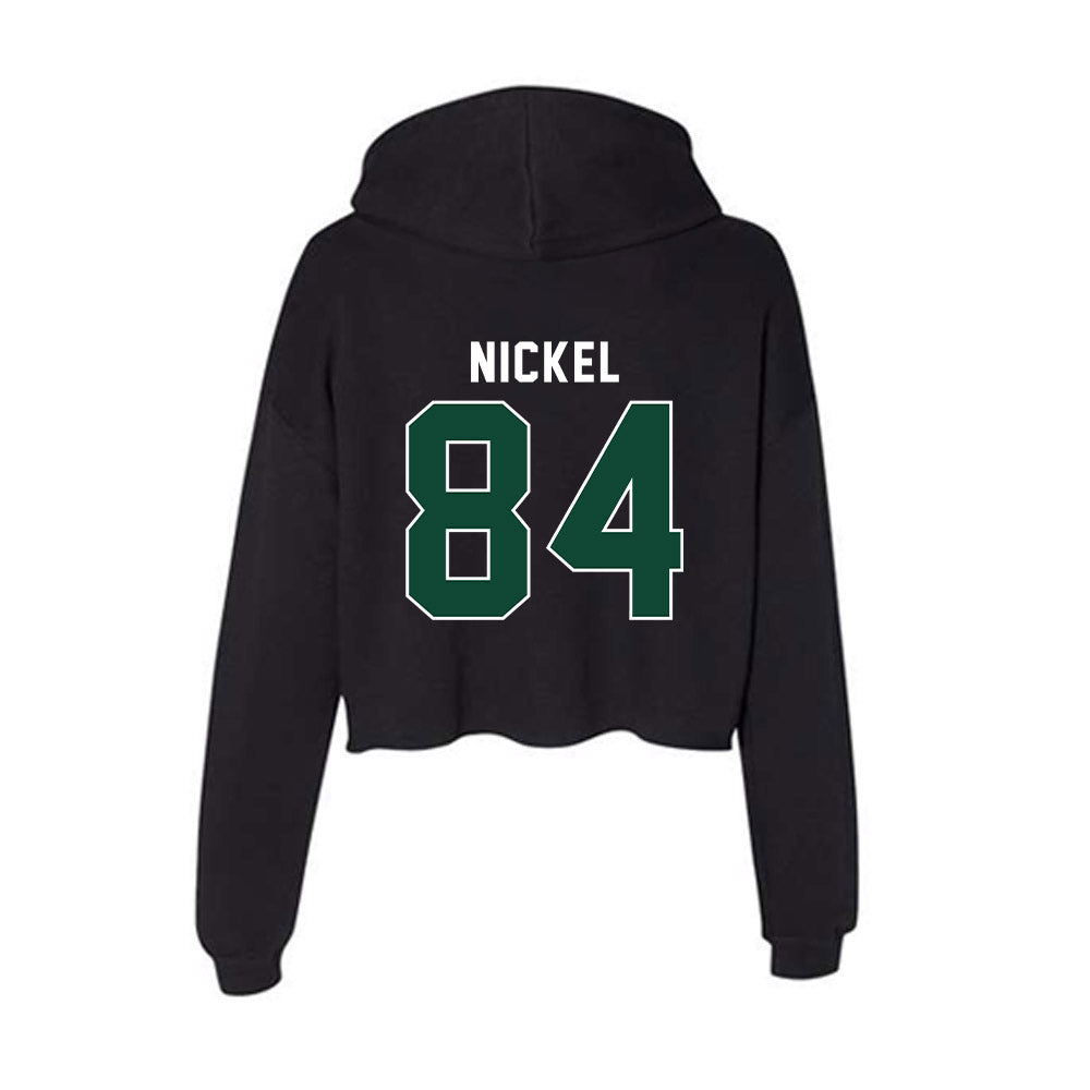 Miami - NCAA Football : Jack Nickel - Women's Crop Fleece Hoodie-1