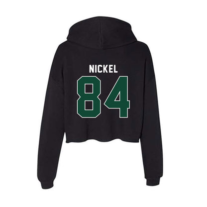 Miami - NCAA Football : Jack Nickel - Women's Crop Fleece Hoodie-1