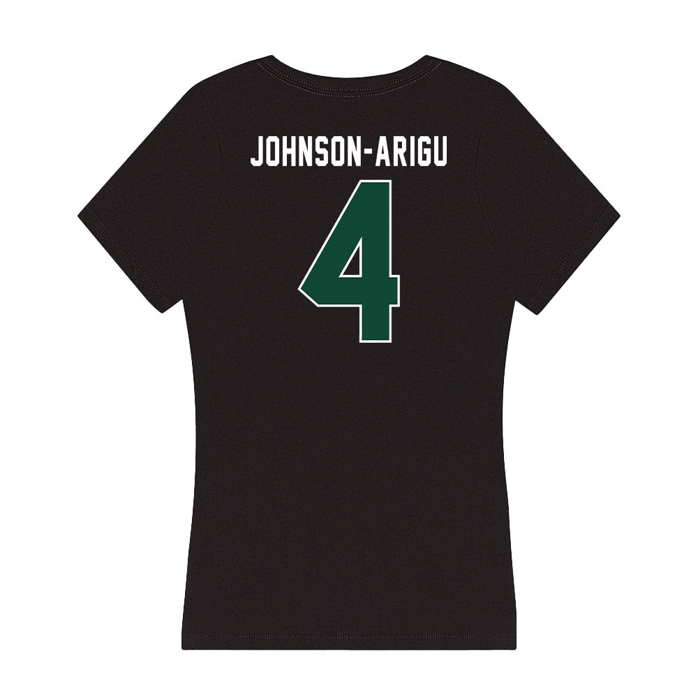 Miami - NCAA Men's Basketball : Isaiah Johnson-Arigu - Women's V-Neck T-Shirt-1