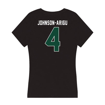 Miami - NCAA Men's Basketball : Isaiah Johnson-Arigu - Women's V-Neck T-Shirt-1