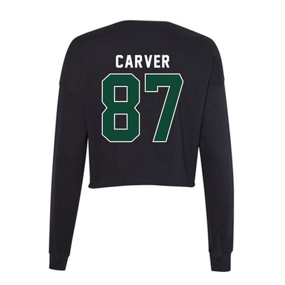 Miami - NCAA Football : Hunter Carver - Women's Cropped Crew Fleece-1