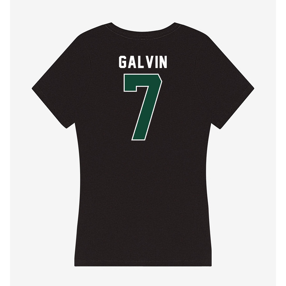 Miami - NCAA Baseball : Max Galvin - Women's V-Neck T-Shirt-1