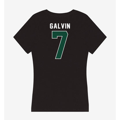 Miami - NCAA Baseball : Max Galvin - Women's V-Neck T-Shirt-1
