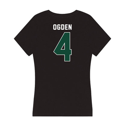 Miami - NCAA Baseball : Jake Ogden - Women's V-Neck T-Shirt-1