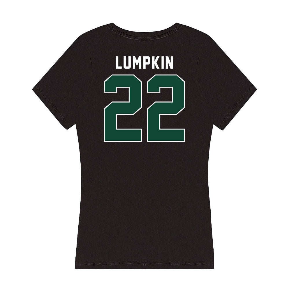 Miami - NCAA Baseball : Reese Lumpkin - Women's V-Neck T-Shirt-1