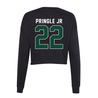 Miami - NCAA Football : Girard Pringle Jr - Women's Cropped Crew Fleece-1