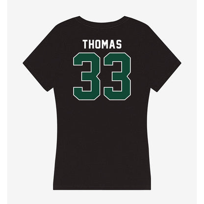 Miami - NCAA Football : Nick Thomas - Women's V-Neck T-Shirt-1