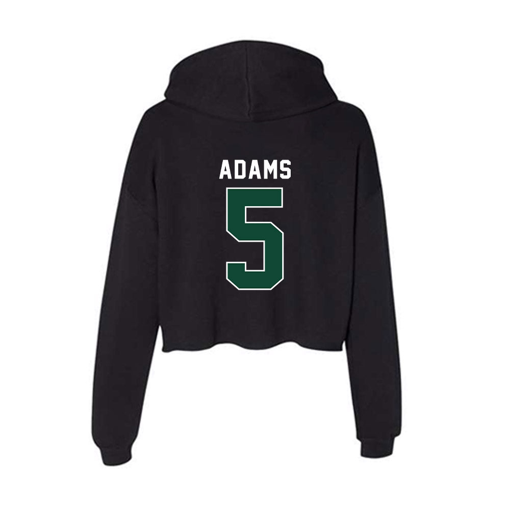 Miami - NCAA Women's Basketball : Ahnay Adams - Women's Crop Fleece Hoodie-1