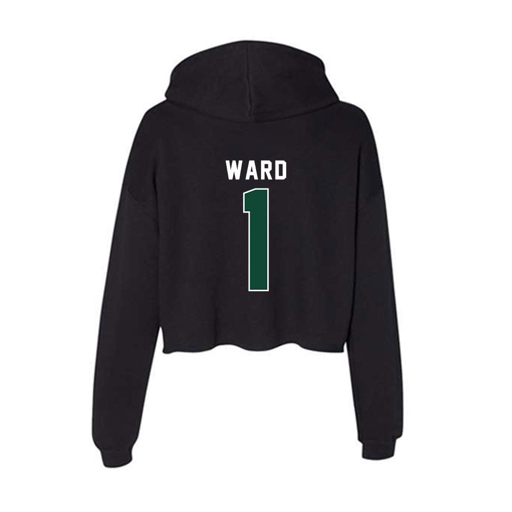 Miami - NCAA Football : Cam Ward - Women's Crop Fleece Hoodie-1