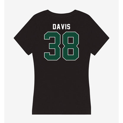 Miami - NCAA Football : Carter Davis - Women's V-Neck T-Shirt-1