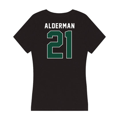 Miami - NCAA Football : Jaylin Alderman - Women's V-Neck T-Shirt-1