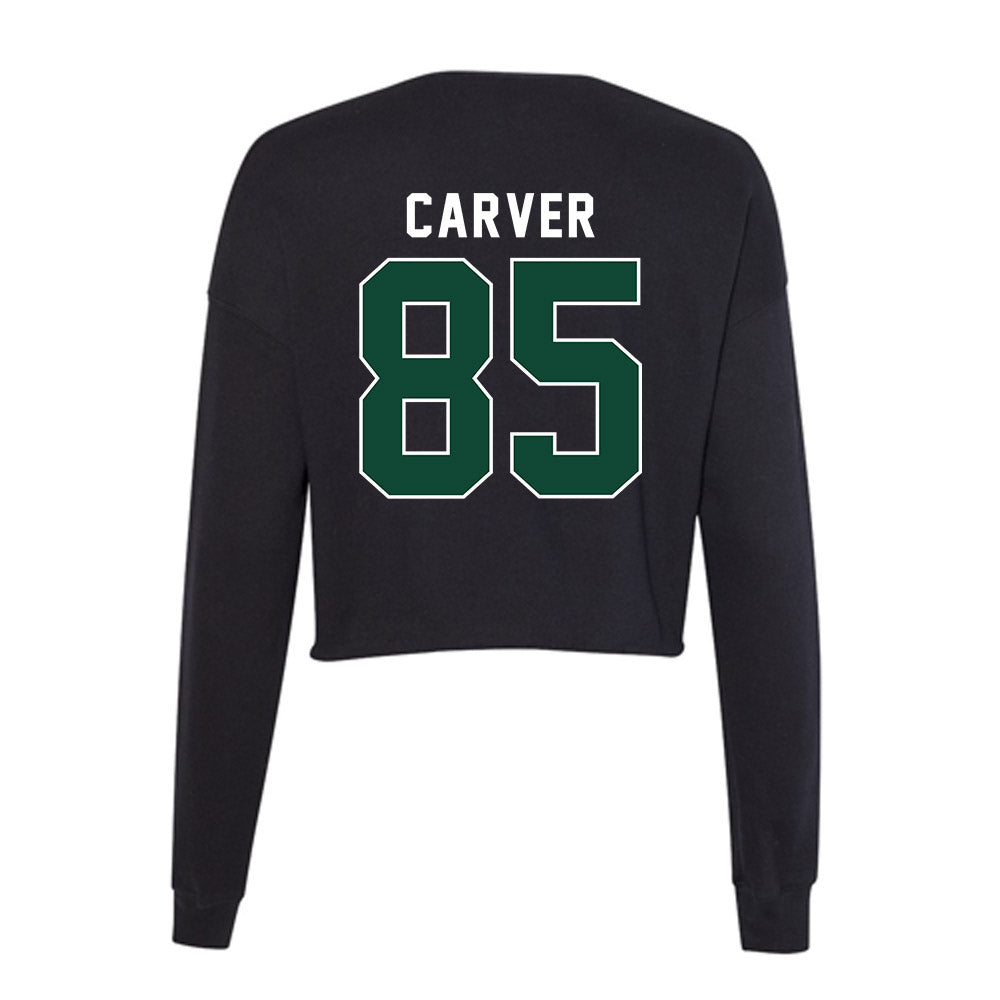 Miami - NCAA Football : Jackson Carver - Women's Cropped Crew Fleece-1