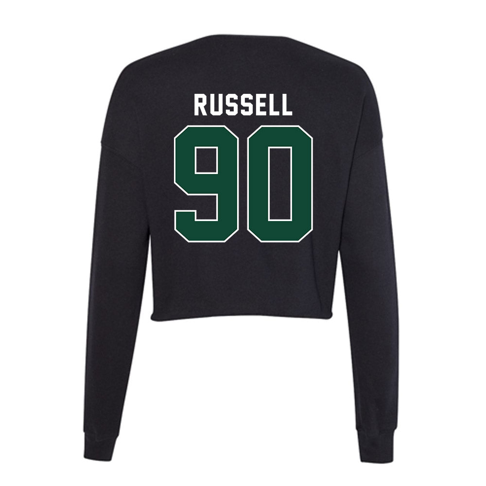 Miami - NCAA Football : Daylen Russell - Women's Cropped Crew Fleece-1