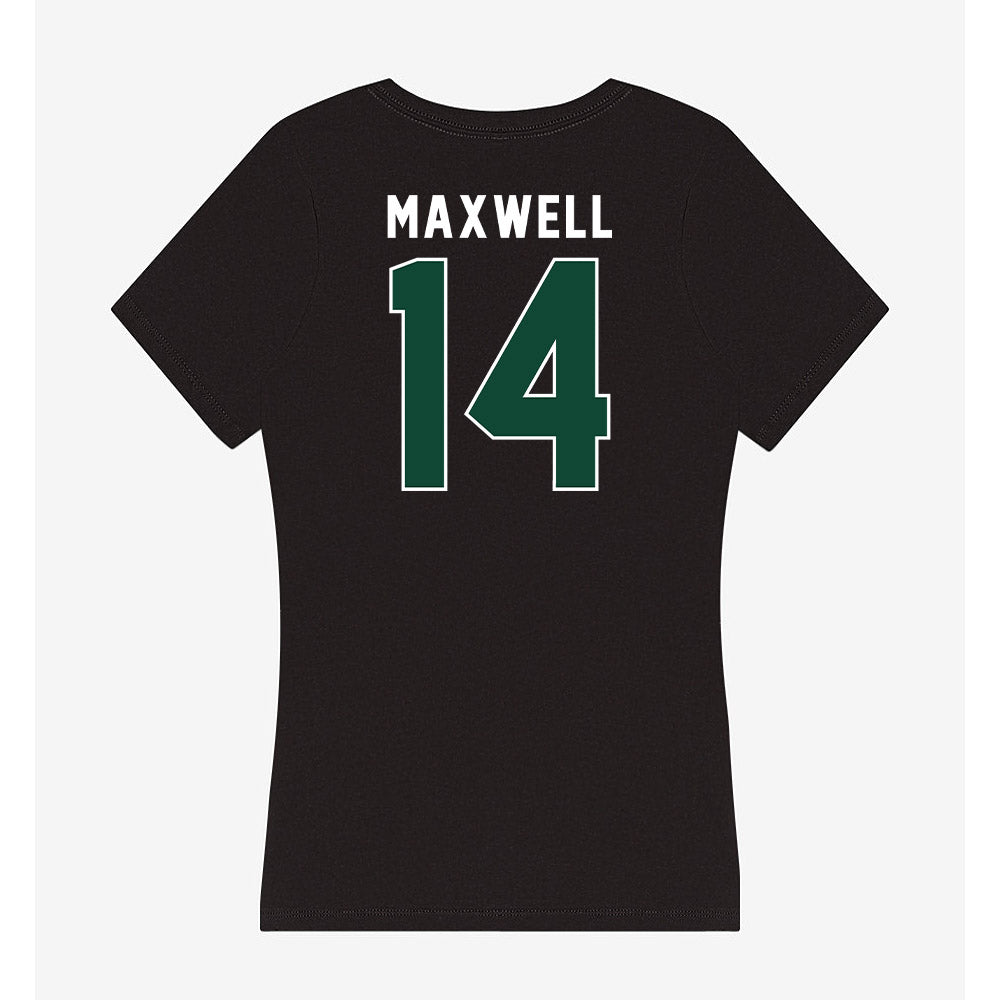 Miami - NCAA Women's Soccer : Taylor Maxwell - Women's V-Neck T-Shirt-1