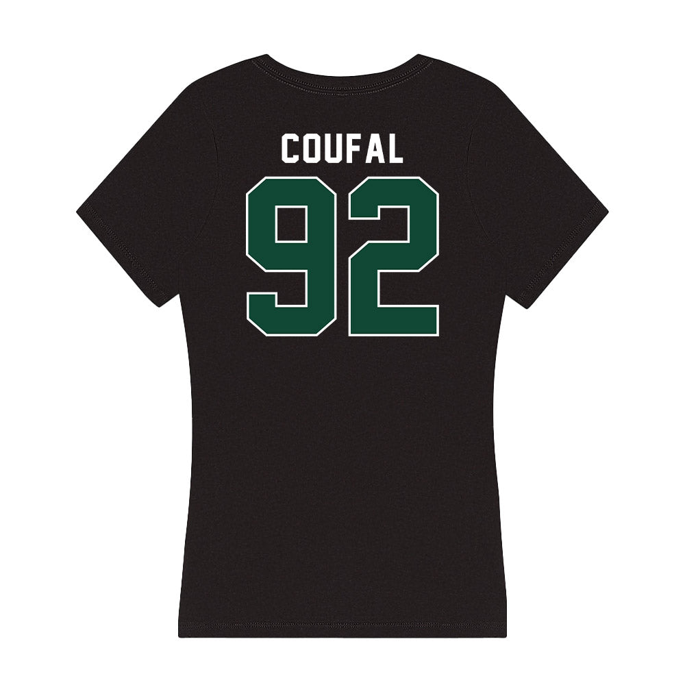 Miami - NCAA Football : Sam Coufal - Women's V-Neck T-Shirt-1