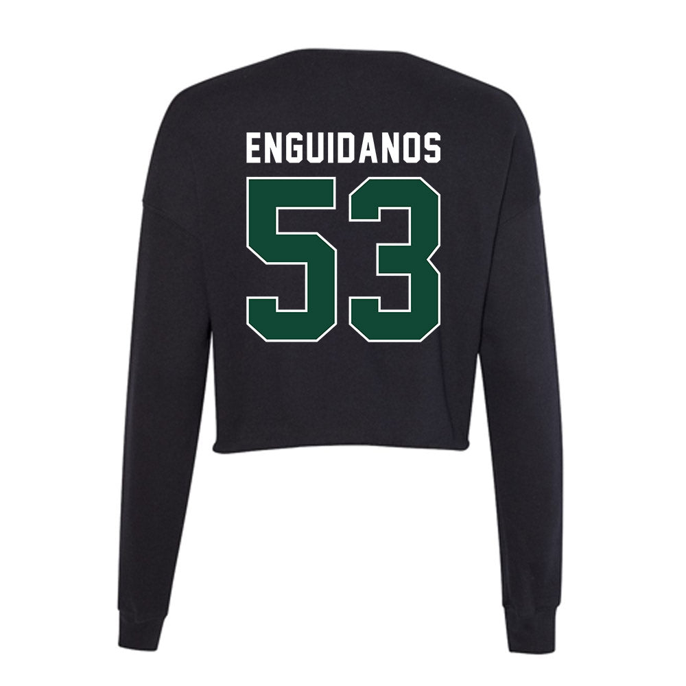 Miami - NCAA Football : Joey Enguidanos - Women's Cropped Crew Fleece-1