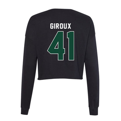 Miami - NCAA Baseball : Alexander Giroux - Women's Cropped Crew Fleece-1