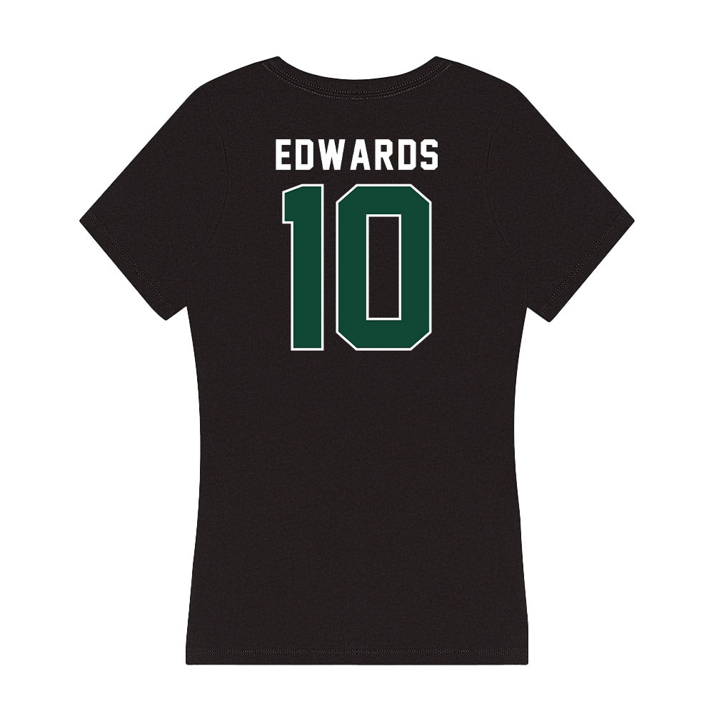 Miami - NCAA Women's Soccer : Julia Edwards - Women's V-Neck T-Shirt-1