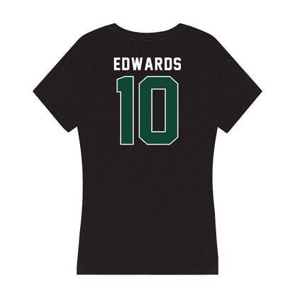 Miami - NCAA Women's Soccer : Julia Edwards - Women's V-Neck T-Shirt-1