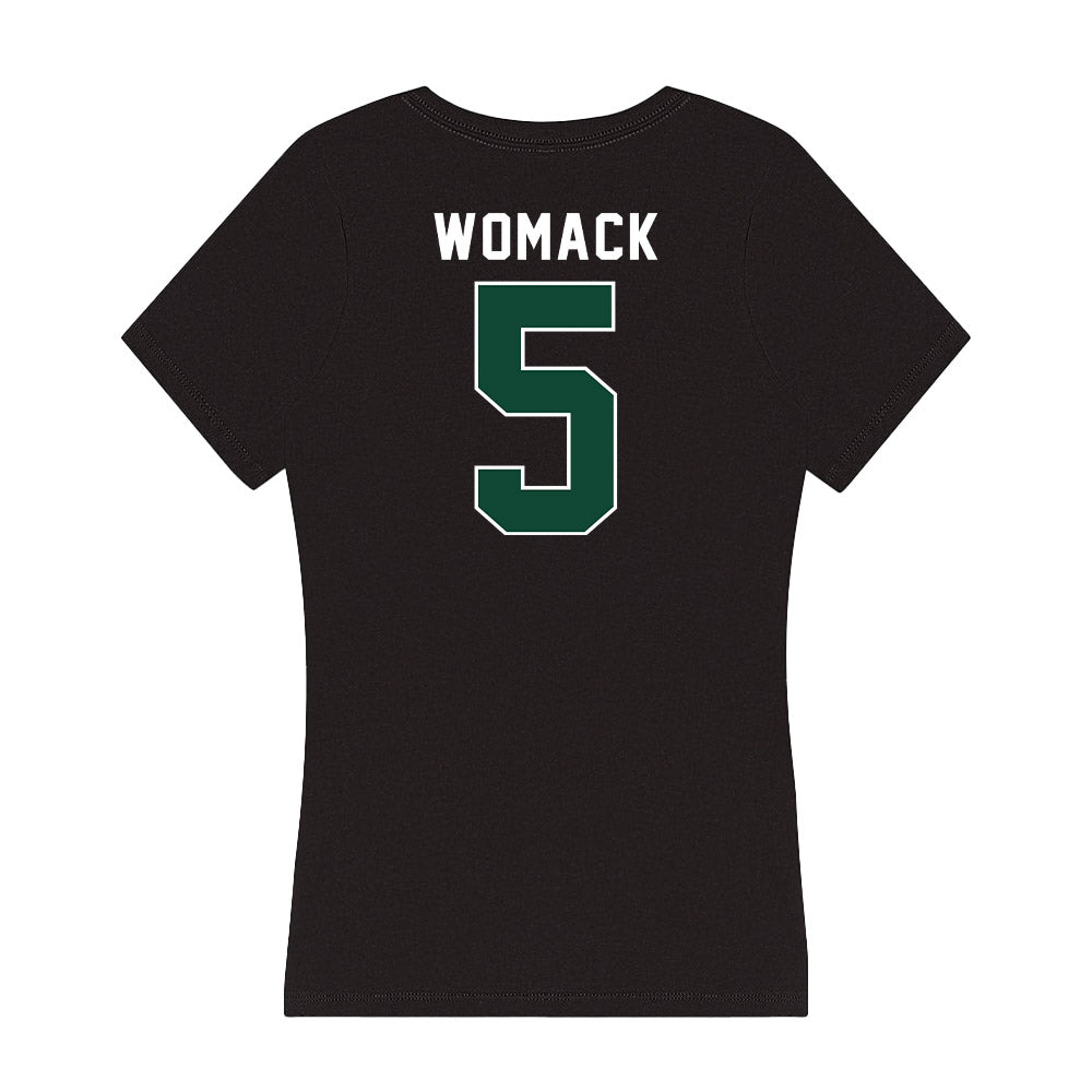 Miami - NCAA Women's Soccer : Jordyn Womack - Women's V-Neck T-Shirt-1