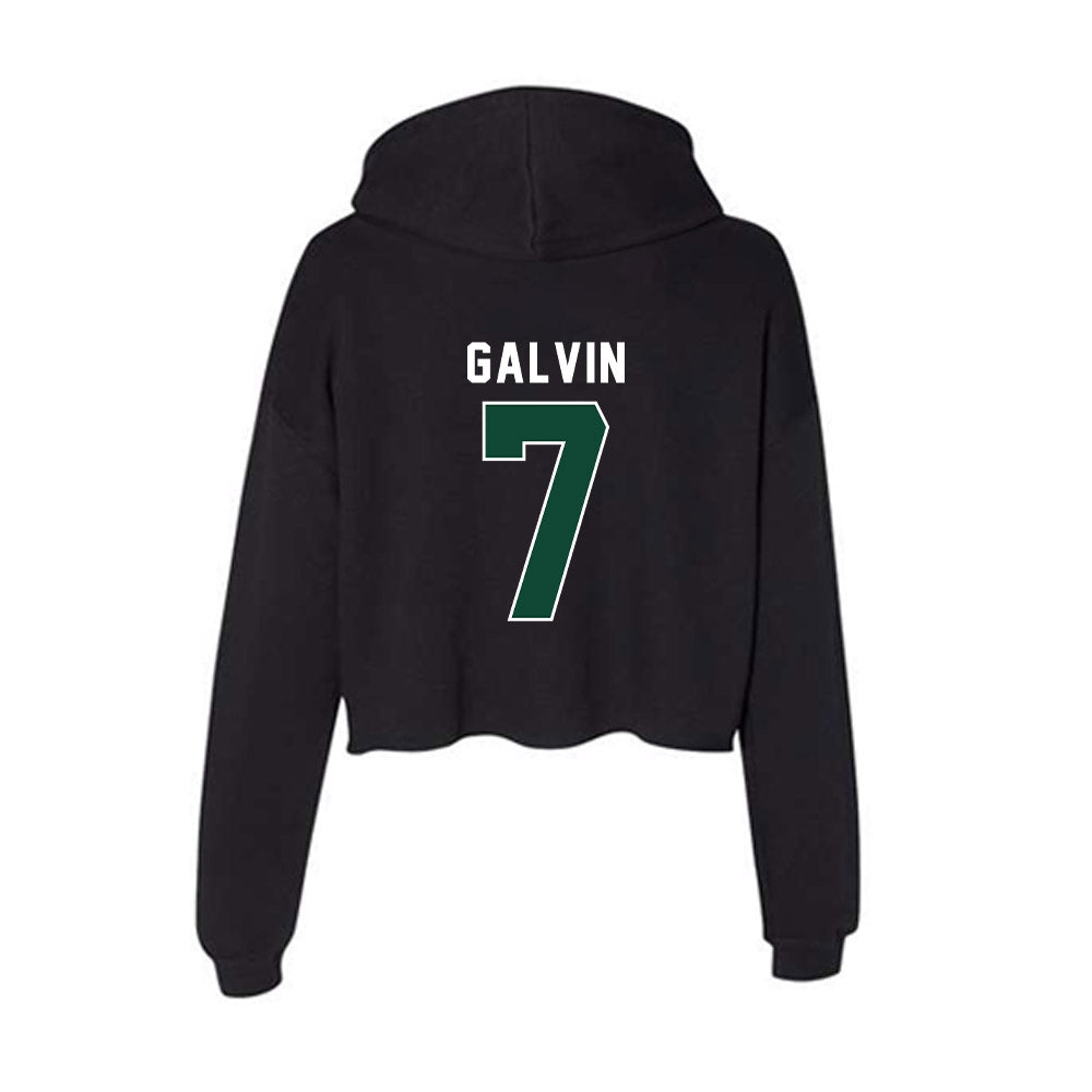 Miami - NCAA Baseball : Max Galvin - Women's Crop Fleece Hoodie-1