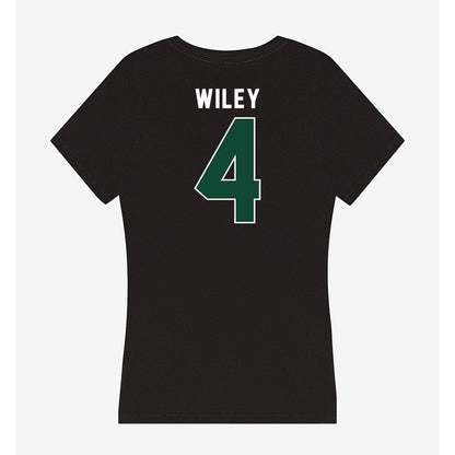 Miami - NCAA Women's Volleyball : Logan Wiley - Women's V-Neck T-Shirt-1