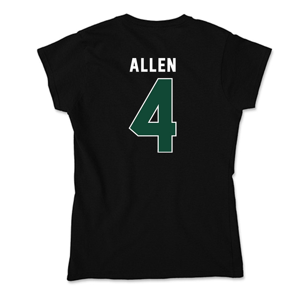 Miami - NCAA Men's Basketball : Marcus Allen - Soft Style Women’s T-Shirt-1