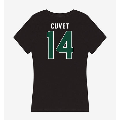 Miami - NCAA Baseball : Daniel Cuvet - Women's V-Neck T-Shirt-1